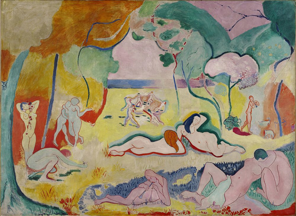 Image of Matisse's artwork entitled Le bonheur de vivre (The joy of living). 1905-06. Barnes Foundation, Philadelphia, USA - Y008230