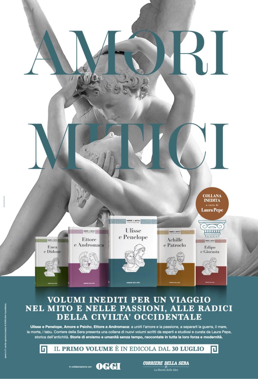 Images of works of art for the editorial series “Amori Mitici”