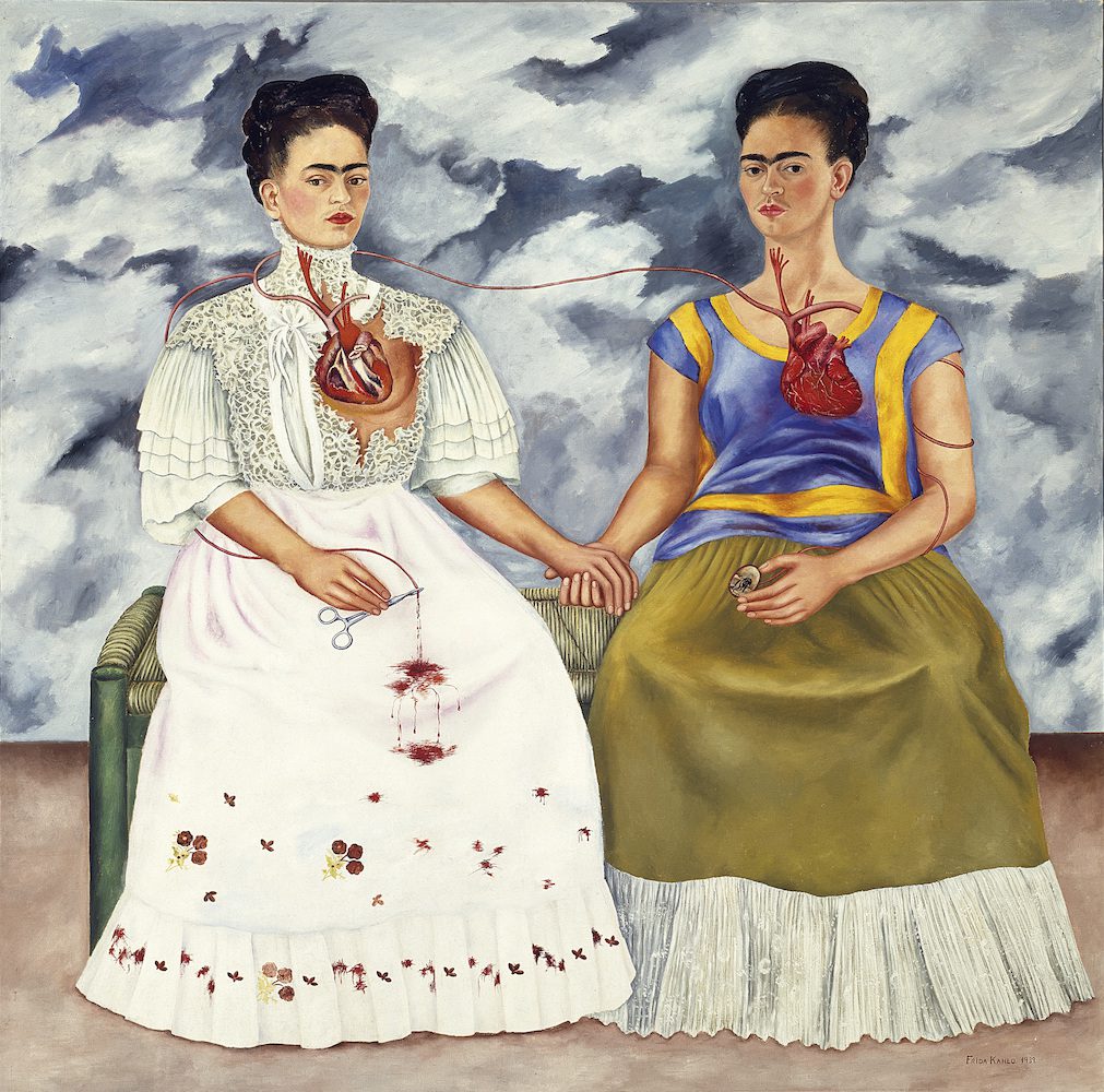 A060404 - Frida Kahlo, Le due Frida, 1939. Museo Nacional de Arte Moderno, Città del Messico, Messico