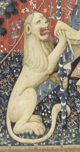 Tapestry of the Lady and the Unicorn: To my only wish. Detail - RMN-Grand Palais - RM00945