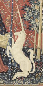 Tapestry of the Lady and the Unicorn: To my only wish. Detail - RMN-Grand Palais - RM00945