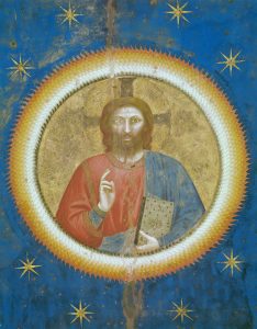 Central medallion of the vault with Jesus Christ – Giotto, Scrovegni Chapel, Padua, Italy – 0021609
