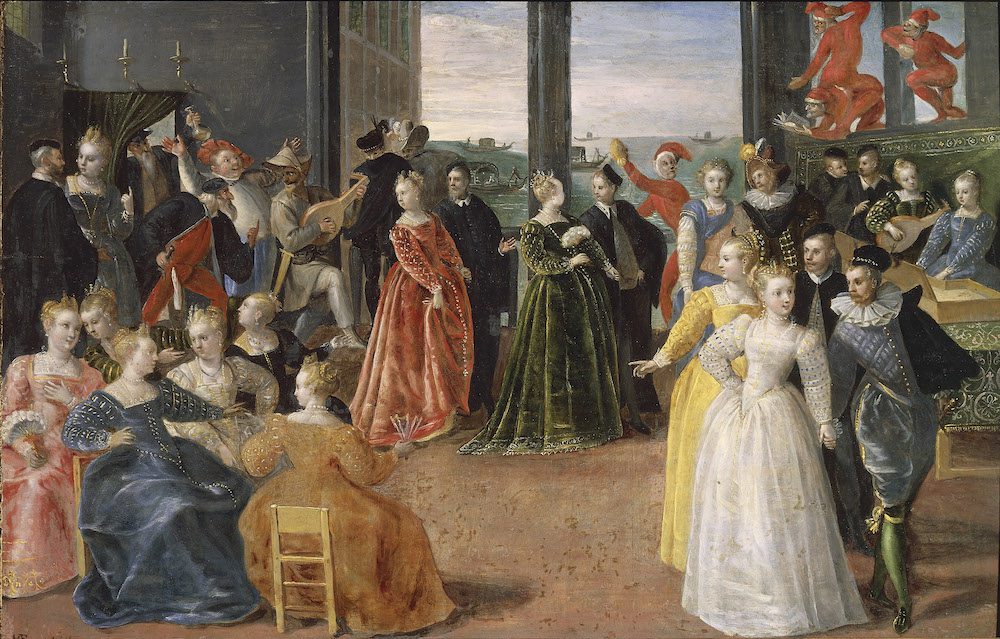 DA53955 - Hieronymus Francken I, Carnevale a Venezia. Suermondt Ludwig Museum, Aquisgrana, Germania