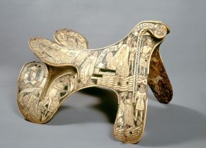 Ivory parade saddle. Bargello National Museum, Florence, Italy - 0104258