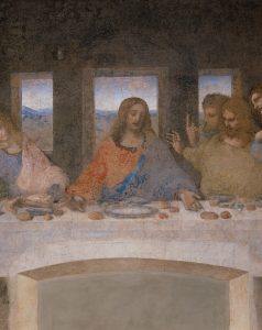 Ultima Cena. Dettagli (Gesù Cristo) 1494-1498 - Leonardo da Vinci (1452-1519) - Chiesa di Santa Maria delle Grazie, Milano, Italia - 0122958