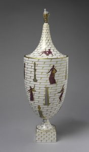 'La passeggiata archaeologica (An Archeological Stroll)' Covered Urn, Urn with cover, 1925. Metropolitan Museum of Art, New York, USA - ME08576