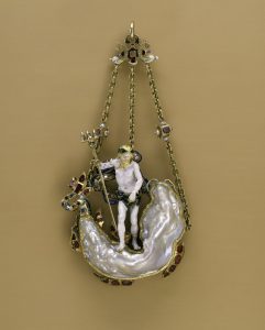 Pendant in the form of Neptune and a sea monster. Netherlandish (probably). Early 17th century. Metropolitan Museum of Art, New York, USA - ME09916