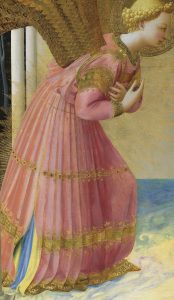 The Annunciation, c. 1426 (after 2018-2019 restoration) - detail (garden) - Angelico, Fra (1387-1455)