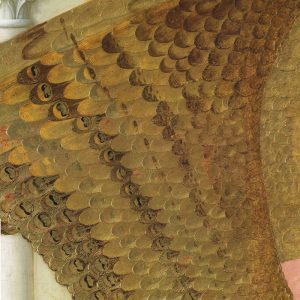 The Annunciation, c. 1426 (after 2018-2019 restoration) - detail (wing) - Angelico, Fra (1387-1455)