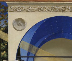 The Annunciation, c. 1426 (after 2018-2019 restoration) - detail (architecture) - Angelico, Fra (1387-1455)
