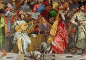 Veronese (Caliari, Paolo detto 1528-1588), Nozze di Cana, dettaglio (musicisiti) - Louvre, Parigi, Francia - 0109483