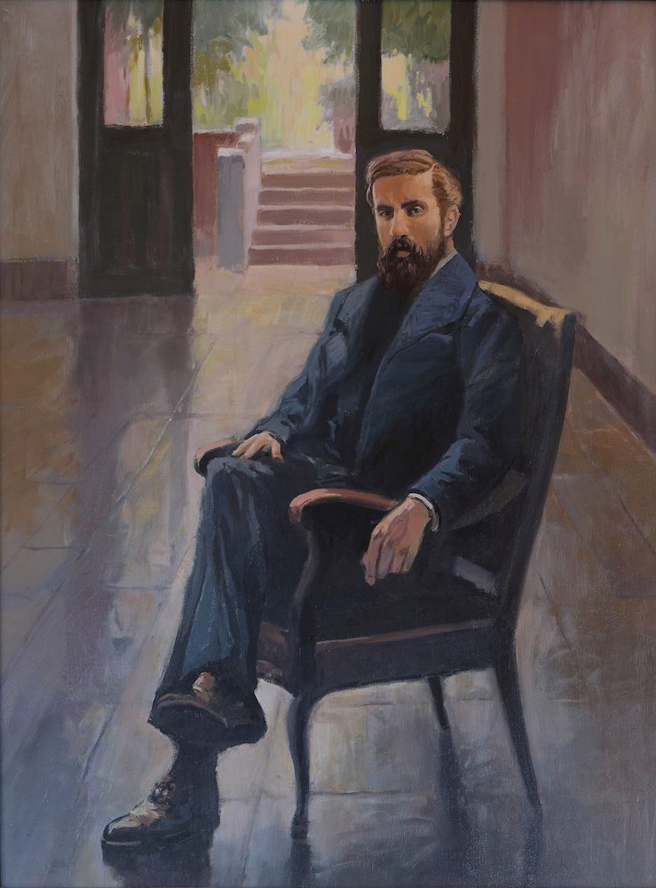 MC27270 - Ritratto di Gaudí, Casa Batlló, Barcellona, Spagna 