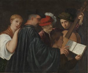 Tiziano (Vecellio, Tiziano 1488-1576), Concerto, circa 1600-50; National Gallery, Londra, Gran Bretagna - NG02159