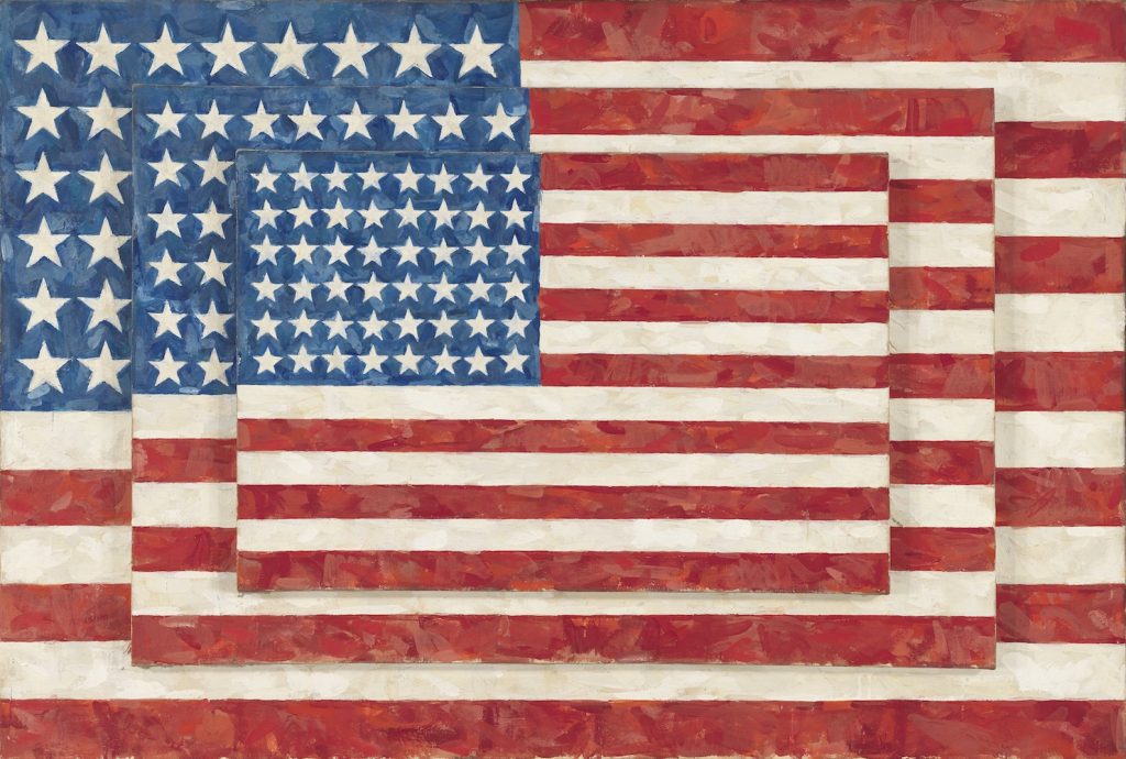 Jasper Johns, Three Flags. 1958. Digital image Whitney Museum of American Art / Licensed by Scala - WM00865