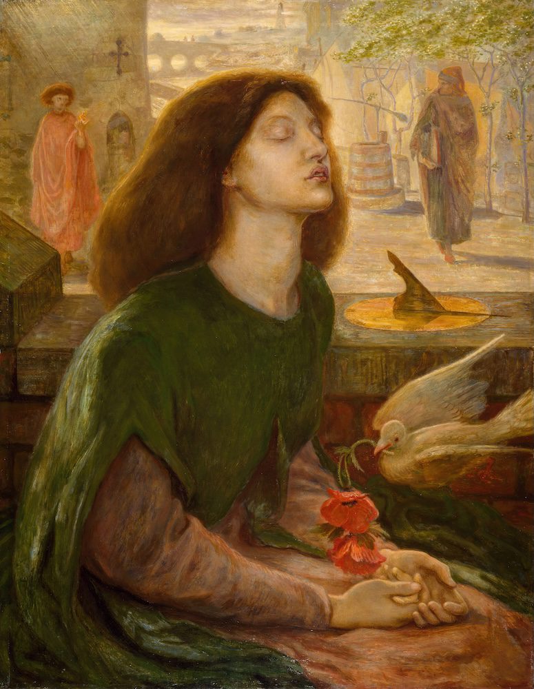 Q012906 - Dante Gabriel Rossetti e Ford Madox Brown, Beata Beatrix. 1877. Museum and Art Gallery, Birmingham 