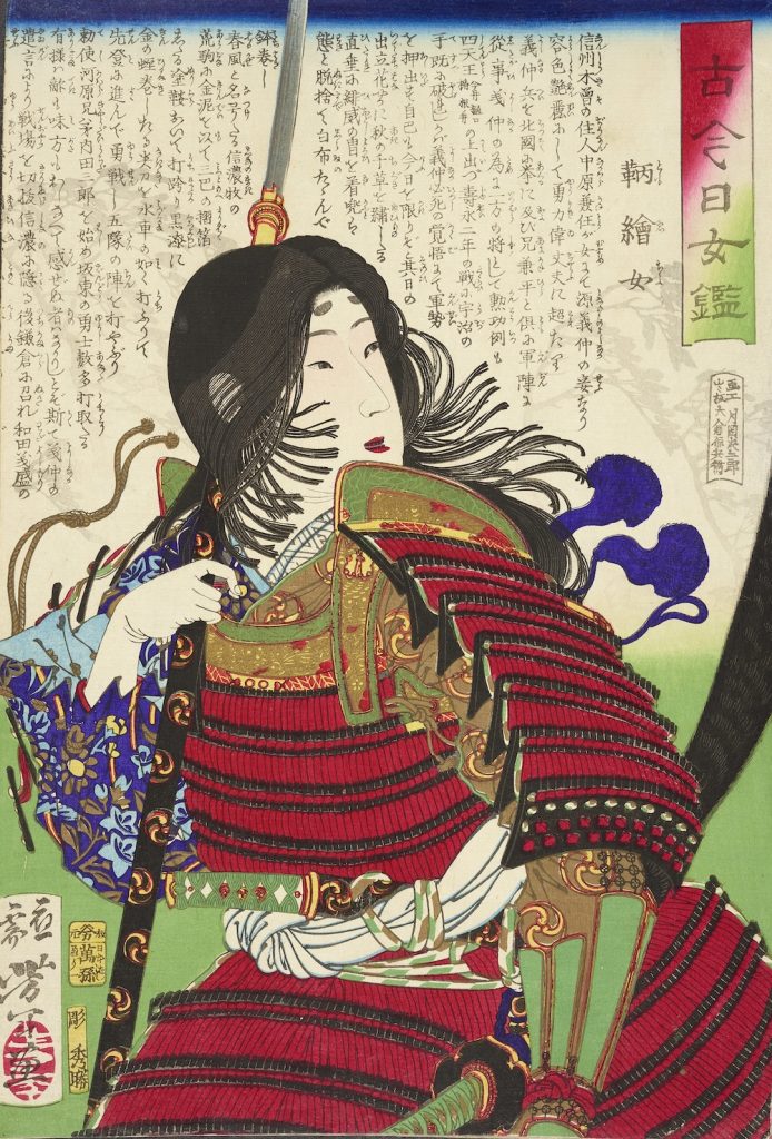 Tomoe Gozen, stampa giapponese dell’epoca Meiji - BM13316 