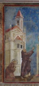 Giotto (Giotto di Bondone 1266–1336), Stories of St. Francis: The Expulsion of the Devils from Arezzo, detail, Basilica of St. Francis, Assisi, Italy - 0152376
