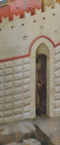 Giotto (Giotto di Bondone 1266–1336), Stories of St. Francis: The Expulsion of the Devils from Arezzo, detail, Basilica of St. Francis, Assisi, Italy - 0152379